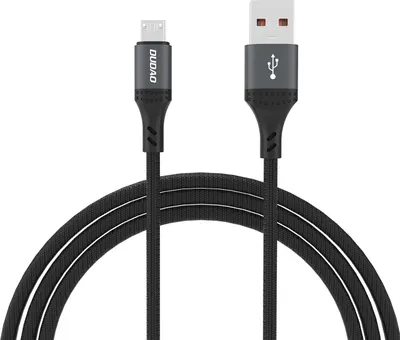 Zdjęcie produktu dla Kabel Dudao L3Sm Usb-A - Microusb 3A 1,2M Z Oplotem - Czarny