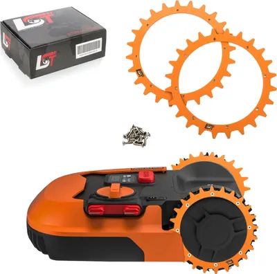 Produktbild von 2-teilig Mähroboter Spikes Orange Ø 180 mm für HONDA JOHN DEERE WORX EINHELL