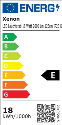 Produktbild von LED Leuchtstab orange 18 Watt 1800 Lumen 123cm IP20