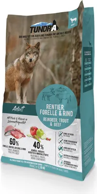 Obrázok produktu pre Tundra DOG suché krmivo sob, pstruh a hovädzie mäso 3,18kg