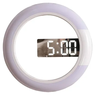 12-Zoll-LED-Wanduhr mit Temperaturanzeige und Fernbedienung