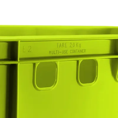 Image de Caisse à viande E2 vert clair 60x40x20cm Caisse de stockage Eurobox en provenance d'Allemagne, convient pour aliments, robuste, empilable