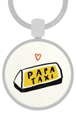 Produktbild von Schlüsselanhänger papa taxi