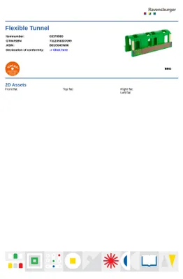 Produktbild von Flexibler Tunnel BRIO 63370900 Tunnel Set (3 Teile) - Braun, Grün
