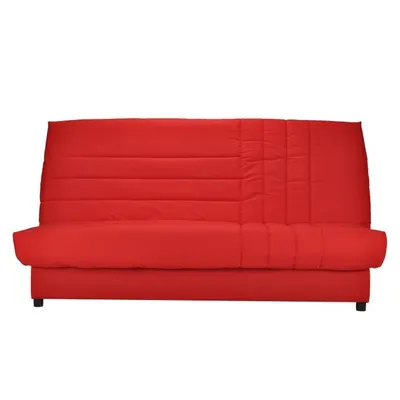 Produktbild von 3-Sitzer-Schlafsofa 192 x 95 cm, roter Stoff