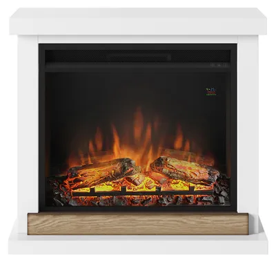 Image de Cheminée électrique décorative "Hagen" Blanche - Powerflame