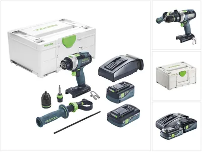 Produktbild von Festool QUADRIVE TPC 18/4 5,2/4,0 I-Plus, Schlagschrauber, Pistolengriff, Schwarz, Blau, 3600 RPM, 500 RPM, 800 RPM