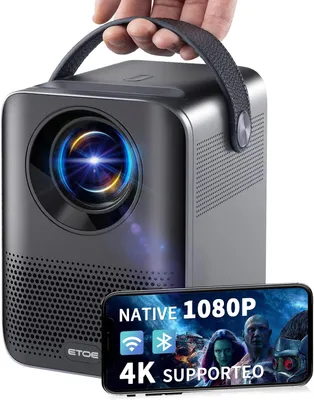 Imagen del producto de Proyector 4K compacto ETOE con Android 9.0: calidad de imagen impresionante y gran versatilidad, color