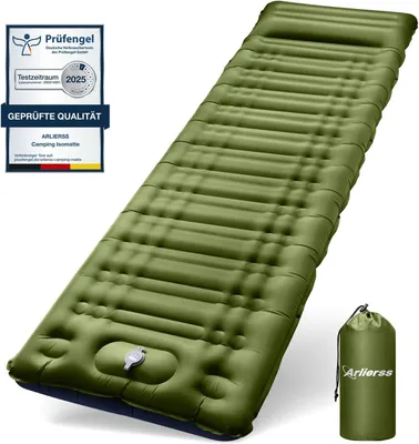 Obrázok produktu pre Nafukovacia karimatka 12 cm, s vankúšom, vodotesná, na kempovanie