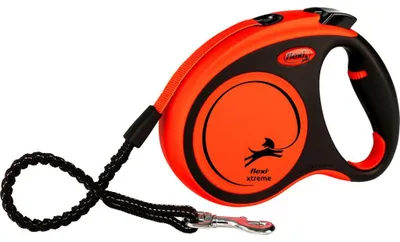 Produktbild von flexi XTREME Gurt - schwarz/orange - 5 m