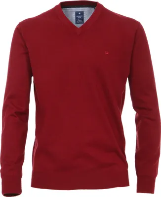 Produktbild von REDMOND Übergrößen V-Neck-Pullover Bordeauxrot 5XL
