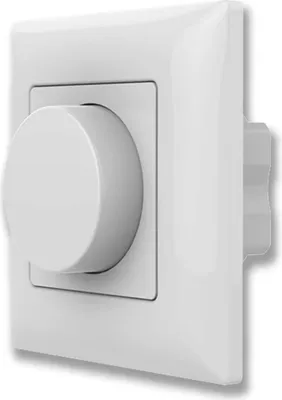 Produktbild von ISOLED Sys-Pro 1 Zone Einbau-Drehknopf/Funk-Dimmer mit 0/1-10V Output + 4A Schaltrelais, 85-265V