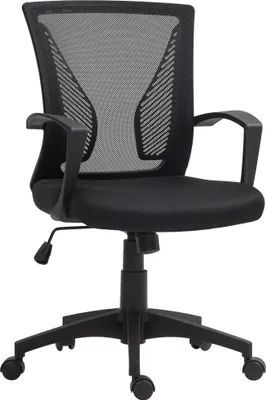 Produktbild von Fortuna Lai Bürostuhl mit Kippfunktion, höhenverstellbar Schreibtischstuhl, Drehstuhl bis 120 kg belastbar, für Büro, Arbeitszimmer, Schwarz