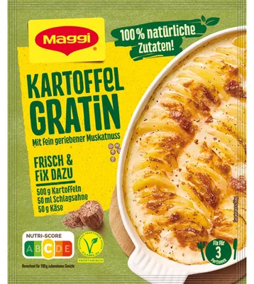 Zdjęcie produktu dla Maggi Fix do zapiekanki ziemniaczanej z drobno startą gałką muszkatołową 43g