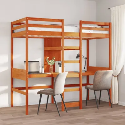 Image de Maison Exclusive - Cadre de lit superposé sans matelas 80x200cm bois de pin massif