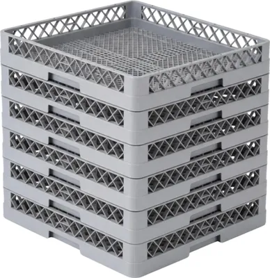 Produktbild von MORLEOS Spülkorb 50x50 - 6er Set für Gastro Spülmaschine – Besteckspülkorb 49x49x10 cm (feinmaschig) – Geschirrkorb für Restaurant Hotel Catering – robust hygienisch