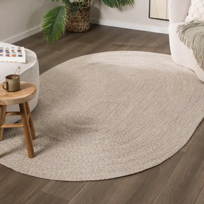Produktbild von Volero - Outdoor Jute Teppich Oval - Bali Beige - 122x183 cm - Balkon, Garten, Terrasse, Flur - Modern, Retro