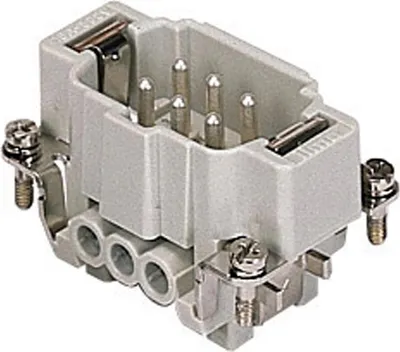Produktbild von ILME Stifteinsatz Gr.44.27 CNEM 06 T 6P+PE Silber Schraubanschluss 16A 500V