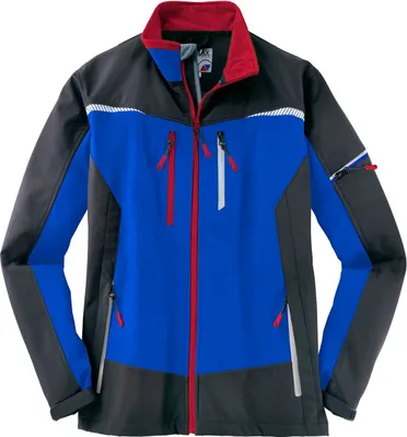 Productafbeelding van TERRAX werkjas, softshell, heren, kleur: koningsblauw/rood, maat: 3XL