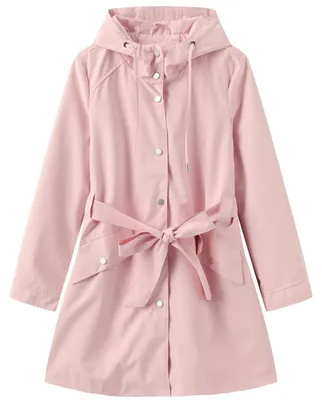 Produktbild von Solidchoice Übergangsjacke, leicht – Damenjacke mit Kapuze – Wasserdichte Regenjacke – Kordelzug in der Taille – Praktische Taschen – Frühling/Herbst