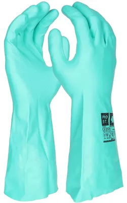 Nitril Chemikalienschutzhandschuhe"Trivex", 33 cm, grün 12 (Packung à 12 Paar)