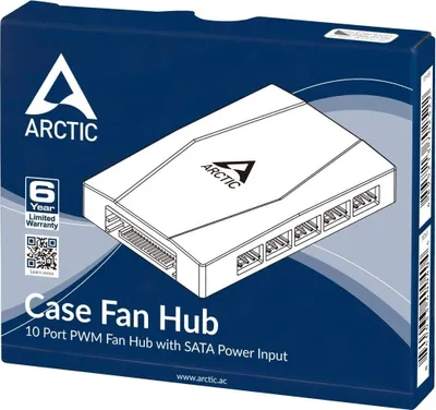 Obrázek produktu pro ARCTIC Case Fan Hub, Černá, SATA, 55,6 mm, 14,3 mm, 86,3 mm, 50 g