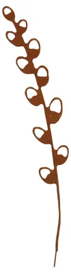 Produktbild von UNUS Gartenstecker Gartendeko Rostdeko Weidenranke in rostfarben aus Metall