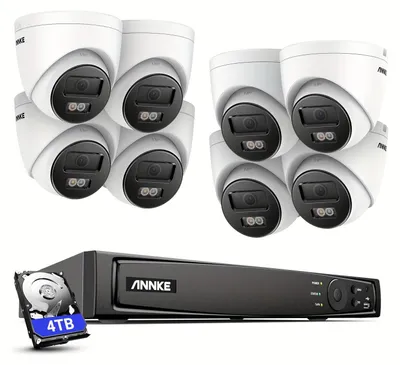 Produktbild von Überwachungskamera – Kamerabeobachtung – Außenkamera – IP-Kamera – Überwachungskamerasystem – 8 Turmkameras mit 4K-Auflösung (8 Megapixel)