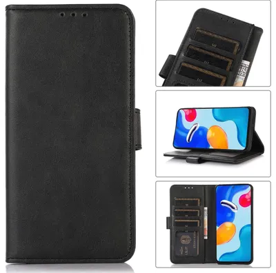 Produktbild von Mobigear Wallet Schutzhülle für iPhone 16 Pro Max – Klapphülle mit Geldbörsenfunktion – Schwarz