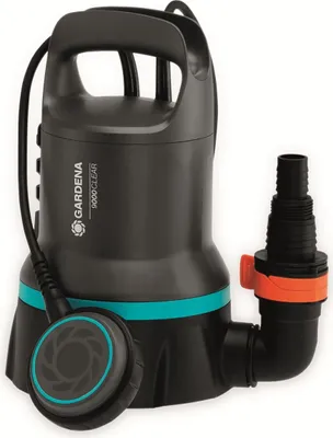 Produktbild von Klarwasser-Tauchpumpe 9000, Tauch- / Druckpumpe (schwarz/edelstahl, 300 Watt)