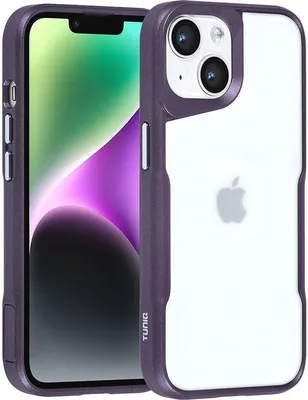 Immagine prodotto di Custodia per telefono TUNIQ per Apple iPhone 14 - Cover posteriore in silicone - Viola