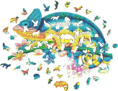 Obrázok produktu pre Drevené puzzle-Camaleonte/M KP21916