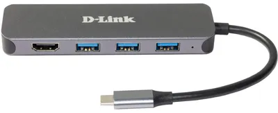 Produktbild von D-Link DUB-2333 5-in-1 USB-C Hub mit HDMI/Power Delivery