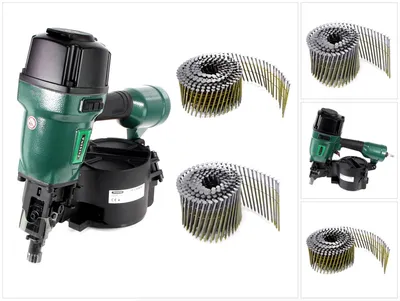 Produktbild von Prebena 7F-CNW90-S01 Druckluftnagler für Coilnägel Type CNW von 45 - 90 mm + Coilnägel Ringschaft 7200 Stück + Coilnägel Ringschaft 3600 Stück
