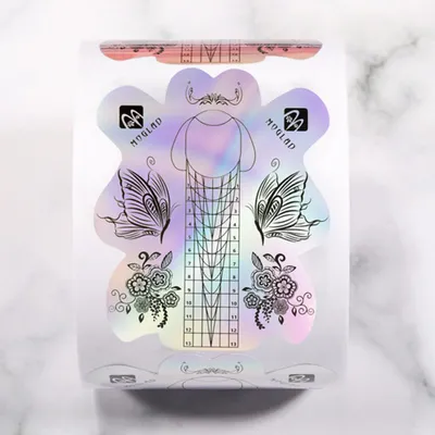 Produktbild von Nägel Form Nagelaufkleber Kunst Tipps Anleitung Kleber Verlängerungswerkzeug Schmetterlingsform für Acryl UV Gel Werkzeuge Pflege Maniküre DIY 100 Stück / 300 Stück Optional