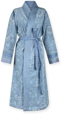Produktbild von Pip Studio Jasmin Jacquard Bademantel Farbe Light Blue Größe  XS