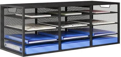 Produktbild von Papier Organizer mit 28 Fächern - Ideal für Büro und Heim - Schwarz