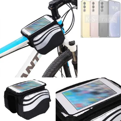 Produktbild von K-S-Trade Rahmentasche Fahrrad-Halterung kompatibel mit Meizu 20 Rahmenhalterung Fahrrad Handyhalterung Fahrradtasche Handy Smartphone Halterung Bike