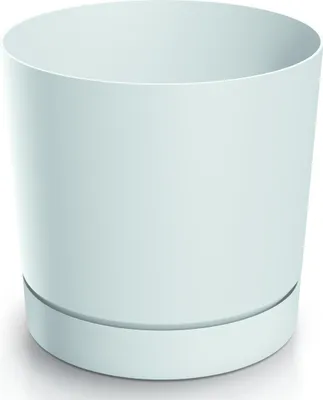 Produktbild von Tubo Kunststoff Blumentopf mit Sockel weiß 11 cm