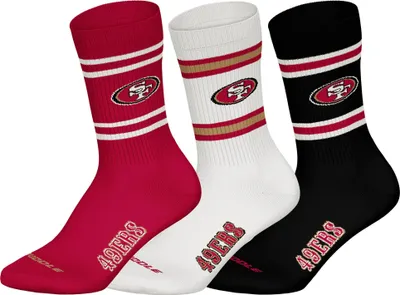 Produktbild von Huddle Uni Freizeitsocken San Francisco 49Ers Crew 3-Pack RED/WHT/BLK - Größe 43-46