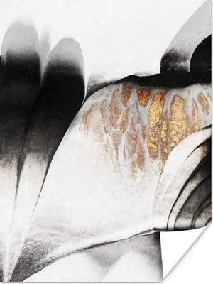 Produktbild von MuchoWow® Poster Gold - Abstrakt - Design 120x160 cm - Wandbilder