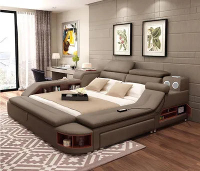 Immagine prodotto di Letto 180x200 multifunzionale camera da letto scaffali nuovo