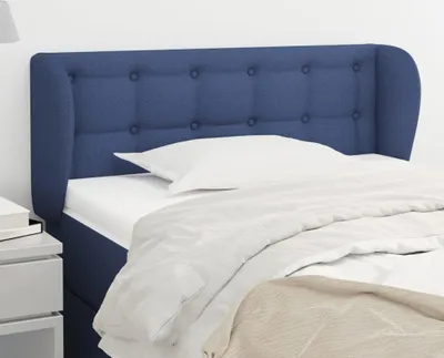 Produktbild von The Living Store Kopfteil mit Ohren Blau 103x23x78/88 cm Stoff