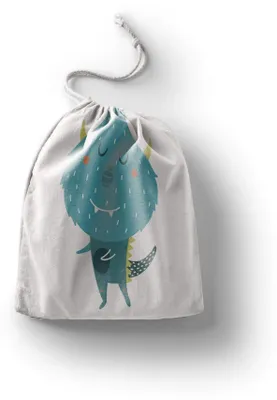 Image de Omgoods - Sac en coton réutilisable avec cordon de serrage et propriétés biodégradables