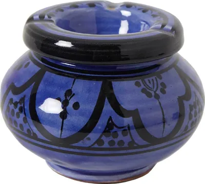 Produktbild von Keramik Aschenbecher blau