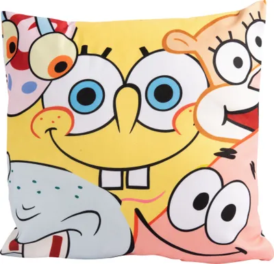 Produktbild von Spongebob Schwammkopf Kissen – Allover - Dekokissen Sitzkissen 30 x 30cm
