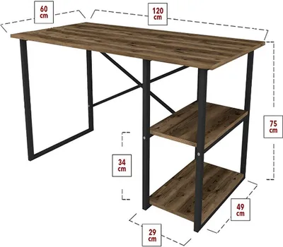 Produktbild von Schreibtischplatte - Schreibtisch mit 2 Schubladen - Schreibtischplatte für Erwachsene - Schreibtischplatte für Computer