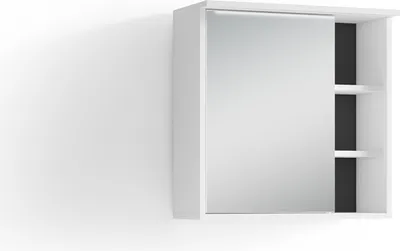 Produktbild von Spiegelschrank >WELLNESS< in Weiß 60 x 61 x 28 cm (BxHxT)