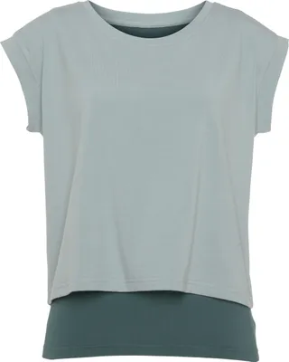 Produktbild von LASCANA ACTIVE 2-in-1-Shirt grün Größe XS