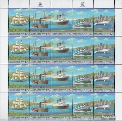 Produktbild von Briefmarken UNO - New York 1997 Mi 741-745 Kleinbogen (kompl.Ausg.) postfrisch Verkehrswesen